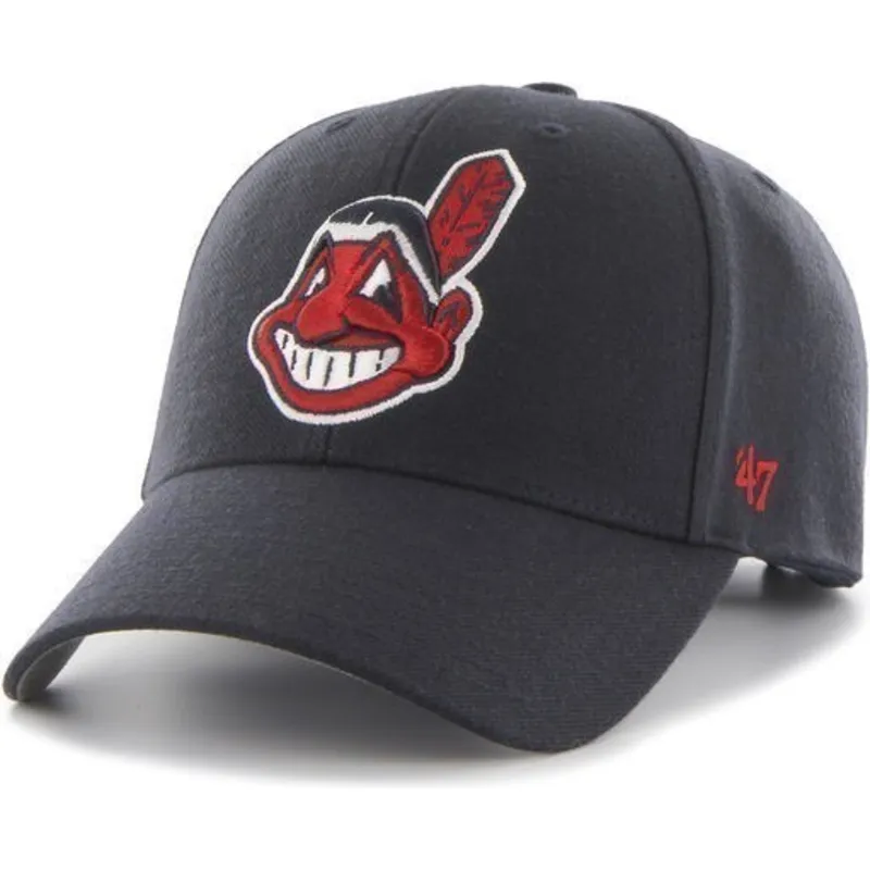 cepur-izliekta-tumsi-zils-regulejams-no-cleveland-indians-mlb-no-47-brand