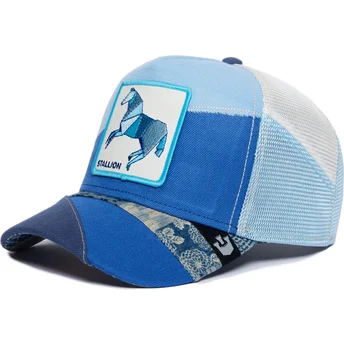 Gorra trucker azul caballo Stallion Self Reliant Farmigami The Farm de Goorin Bros.