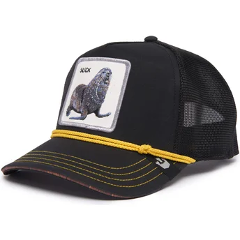 Cepur izliekta šoferis melns snapback foca Slick Seal of Approval Nautical Nonsense The Farm The Farm no Goorin Bros.