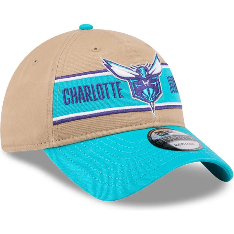 cepur-izliekta-bruns-regulejams-9twenty-draft-2024-no-charlotte-hornets-nba-no-new-era