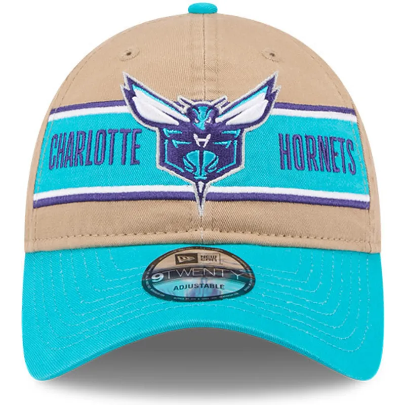 cepur-izliekta-bruns-regulejams-9twenty-draft-2024-no-charlotte-hornets-nba-no-new-era