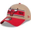 cepur-izliekta-bruns-regulejama-lente-9twenty-draft-2024-no-chicago-bulls-nba-no-new-era