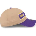 regulowana-brazowo-fioletowa-czapka-z-zakrzywionym-daszkiem-9twenty-draft-2024-los-angeles-lakers-nba-od-new-era