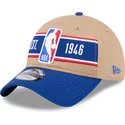 brun-och-bla-bojd-justerbar-keps-9twenty-draft-2024-fran-nba-av-new-era