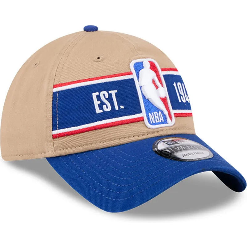 cap-izliekta-brown-adjustable-strap-9twenty-draft-2024-no-nba-no-new-era