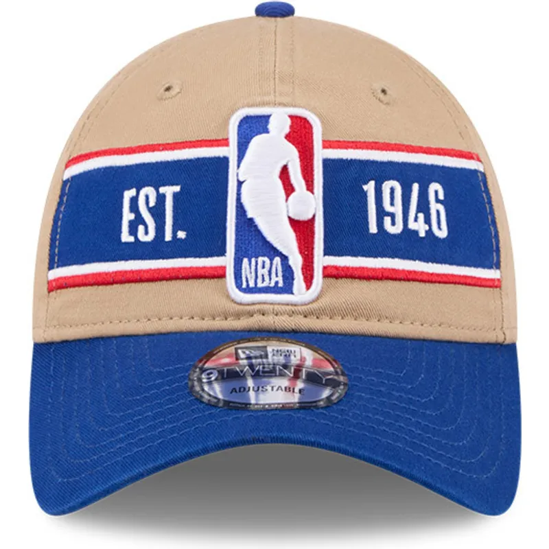 cap-izliekta-brown-adjustable-strap-9twenty-draft-2024-no-nba-no-new-era