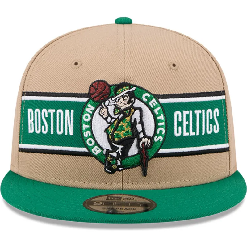 cepur-plakana-bruns-snapback-9fifty-draft-2024-no-boston-celtics-nba-no-new-era