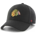 cepur-izliekta-melns-regulejams-no-chicago-blackhawks-nhl-no-47-brand