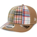brazowa-regulowana-czapka-z-zakrzywionym-daszkiem-9fifty-retro-crown-relaxed-heritage-fit-new-era-x-original-madras-trading-comp