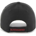 cepur-izliekta-melns-regulejams-no-chicago-blackhawks-nhl-no-47-brand