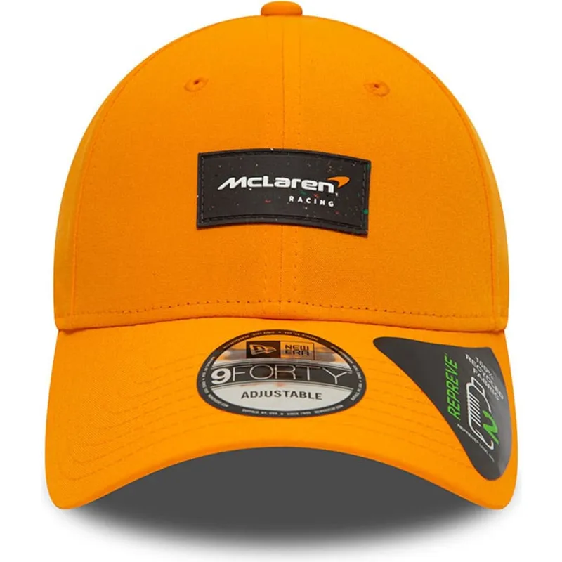 cepur-izliekta-oranzs-snapback-9forty-repreve-no-mclaren-racing-formula-1-no-new-era