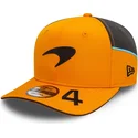 new-era-curved-brim-lando-norris-9fifty-original-fit-mclaren-racing-formula-1-orange-and-grey-snapback-cap