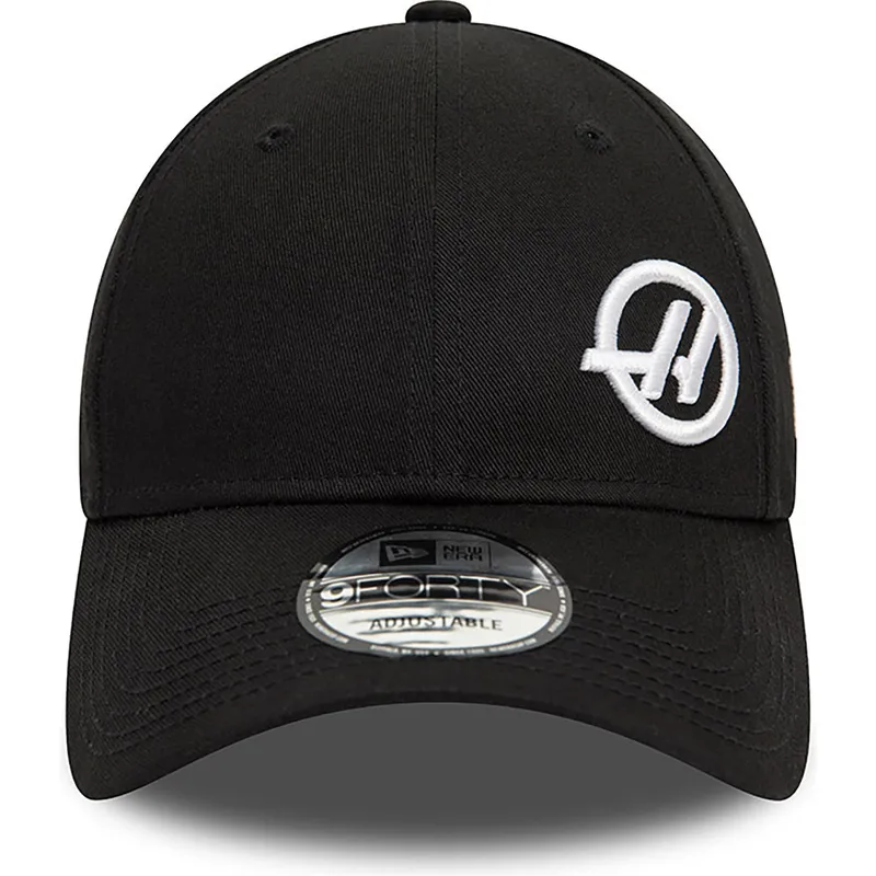 cepur-izliekta-melns-snapback-9forty-no-haas-f1-team-formula-1-no-new-era