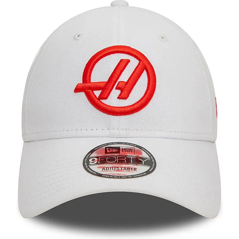 biala-czapka-z-zakrzywionym-daszkiem-snapback-9forty-haas-f1-team-formula-1-new-era