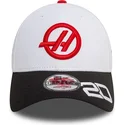 cap-izliekta-white-snapback-kevin-magnussen-9forty-no-haas-f1-team-formula-1-no-new-era