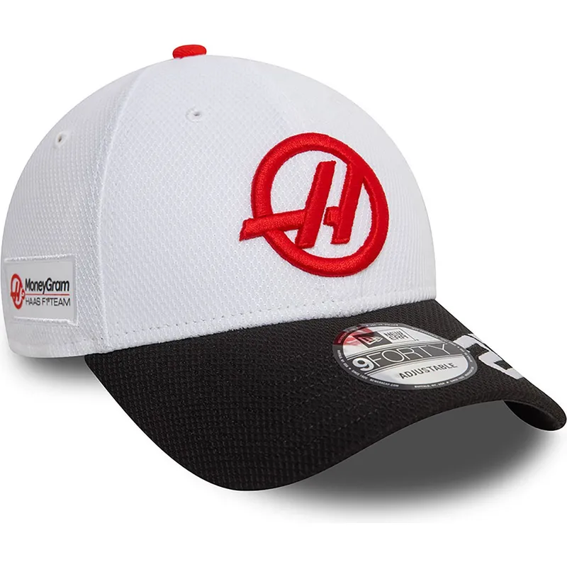 cepur-izliekta-balts-snapback-nico-hulkenberg-9forty-no-haas-f1-team-formula-1-no-new-era