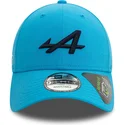 blaue-gebogene-snapback-kappe-9forty-essential-repreve-von-alpine-f1-team-formula-1-von-new-era