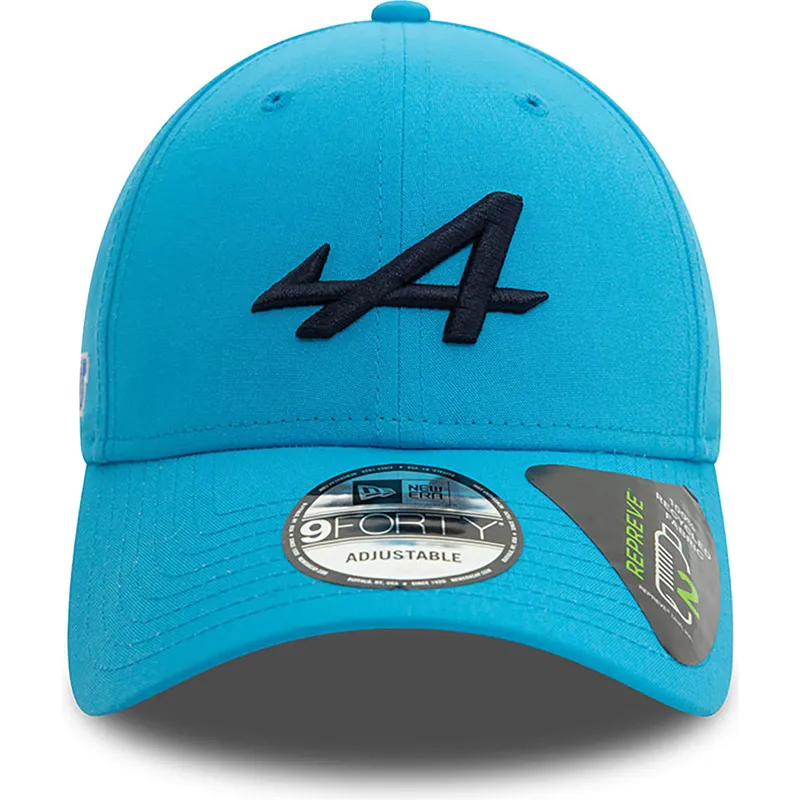 cepur-izliekta-zils-snapback-9forty-essential-repreve-no-alpine-f1-team-formula-1-no-new-era