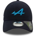 new-era-alpine-f1-team-formel-1-9forty-essential-repreve-snapback-kappe-mit-gebogenem-schirm-in-marineblau