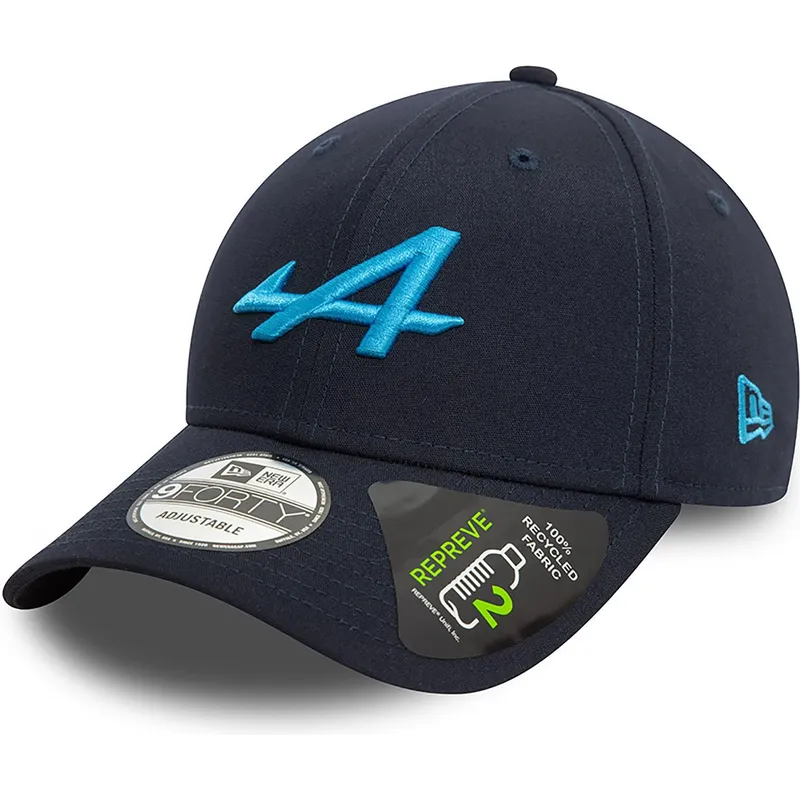 cepur-izliekta-tumsi-zils-snapback-9forty-essential-repreve-no-alpine-f1-team-formula-1-no-new-era