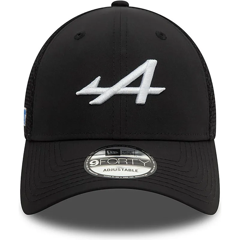 schwarze-9forty-trucker-cap-alpine-f1-team-formula-1-von-new-era