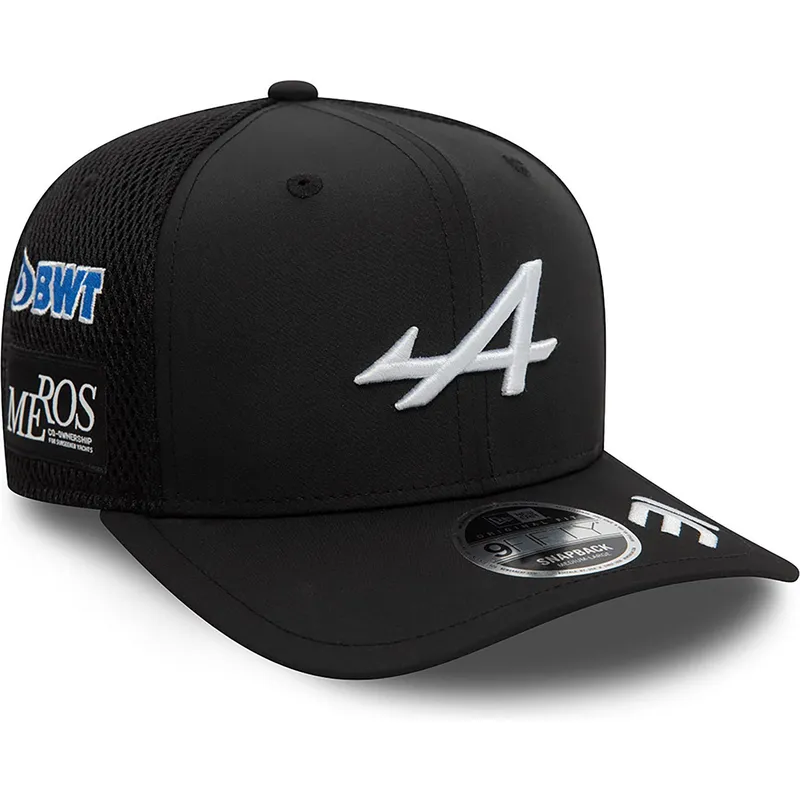 cepur-izliekta-truckeris-melns-snapback-esteban-ocon-9fifty-original-fit-no-alpine-f1-team-formula-1-no-new-era