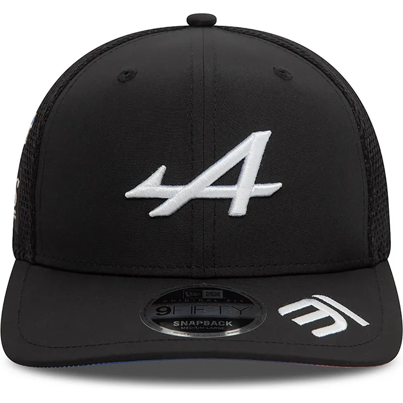cepur-izliekta-truckeris-melns-snapback-esteban-ocon-9fifty-original-fit-no-alpine-f1-team-formula-1-no-new-era