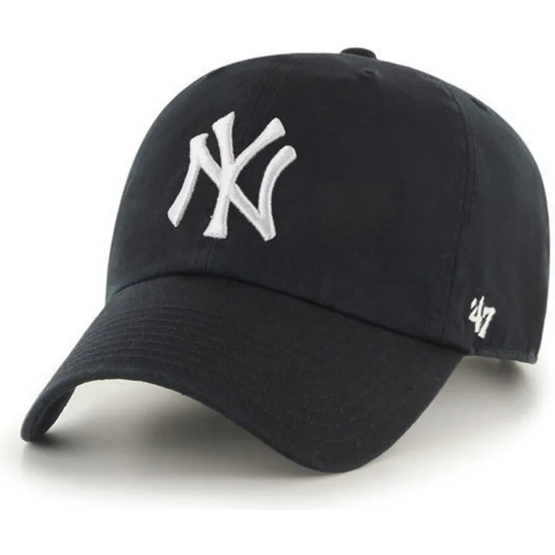 cepur-izliekta-melns-regulejams-no-new-york-yankees-mlb-no-47-brand