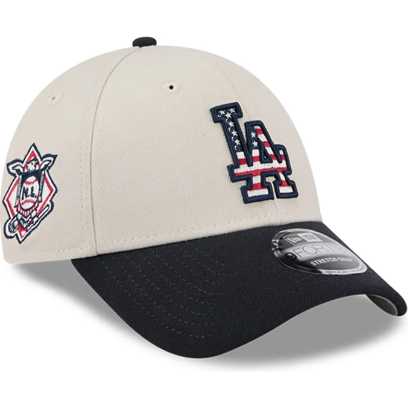 cepur-izliekta-bess-snapback-9forty-stretch-snap-4th-of-july-no-los-angeles-dodgers-mlb-no-new-era