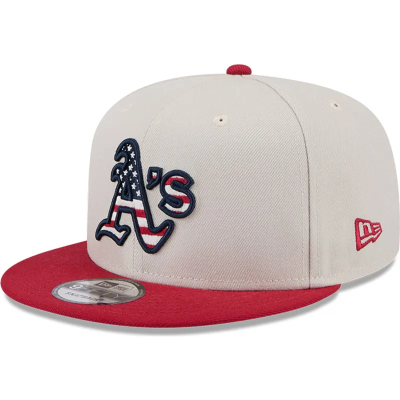 cepur-plakana-bess-snapback-9fifty-4th-of-july-no-oakland-athletics-mlb-no-new-era