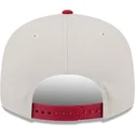 gorra-plana-beige-y-roja-snapback-9fifty-4th-of-july-de-oakland-athletics-mlb-de-new-era