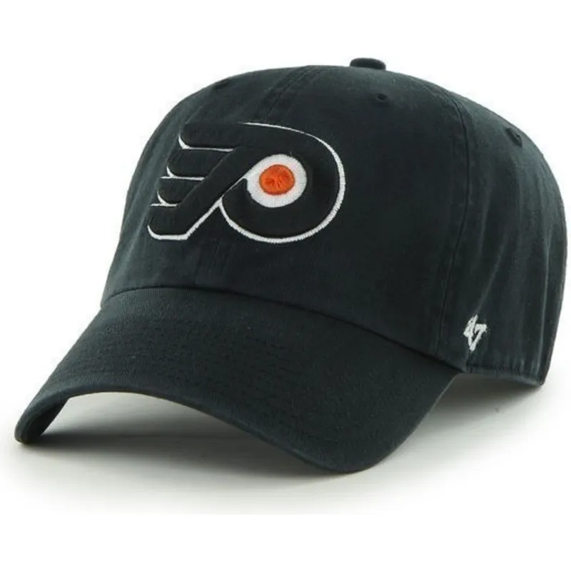 cepur-izliekta-melns-regulejams-no-philadelphia-flyers-nhl-no-47-brand