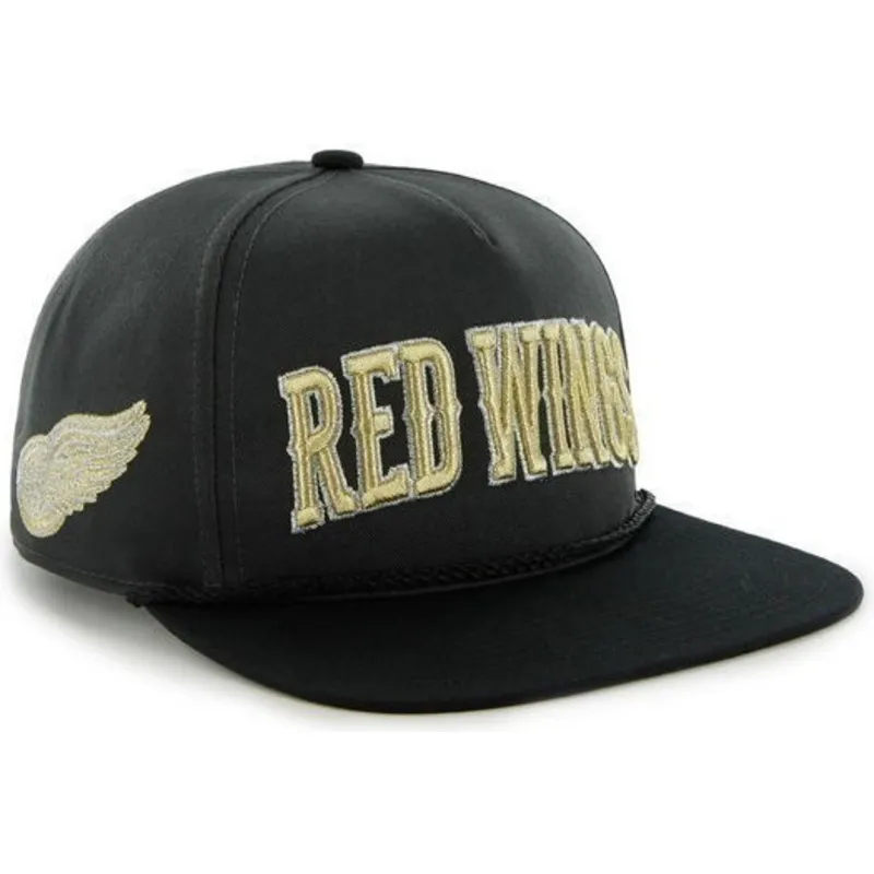 cepur-plakana-melns-snapback-no-detroit-red-wings-nhl-no-47-brand
