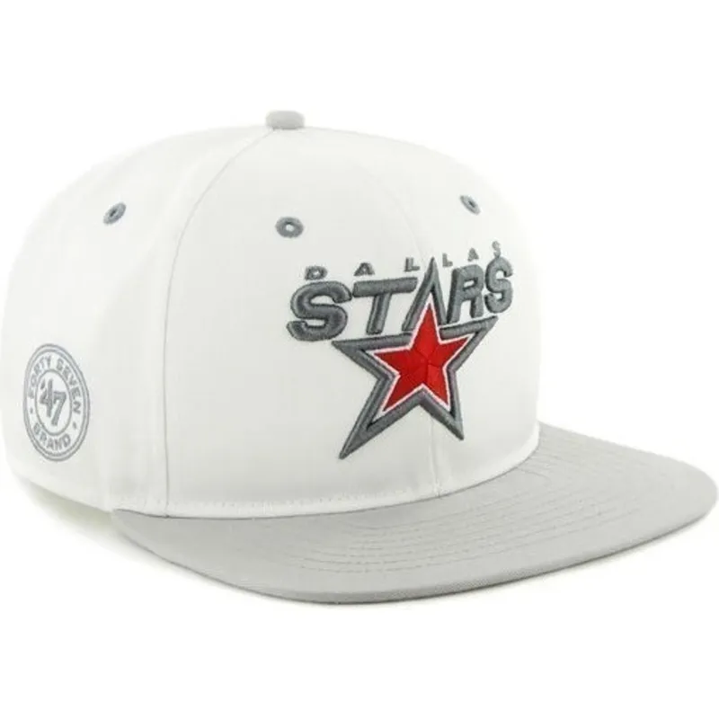 cepur-plakana-balts-snapback-no-dallas-stars-nhl-no-47-brand