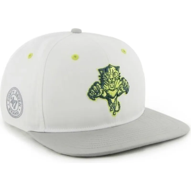 cap-plakana-white-snapback-no-florida-panthers-nhl-no-47-brand