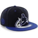 cepur-plakana-melns-snapback-no-vancouver-canucks-nhl-no-47-brand