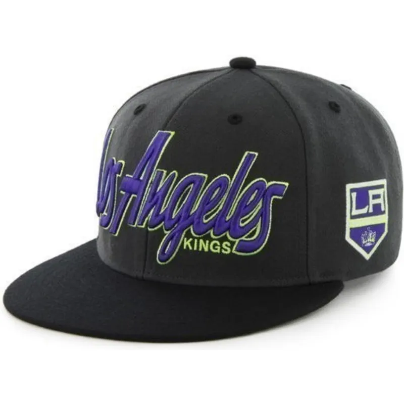 cepur-plakana-melns-snapback-letras-no-los-angeles-kings-nhl-no-47-brand