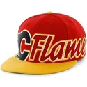 cepur-plakana-sarkans-snapback-letras-no-calgary-flames-nhl-no-47-brand