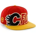 cepur-plakana-sarkans-snapback-letras-no-calgary-flames-nhl-no-47-brand