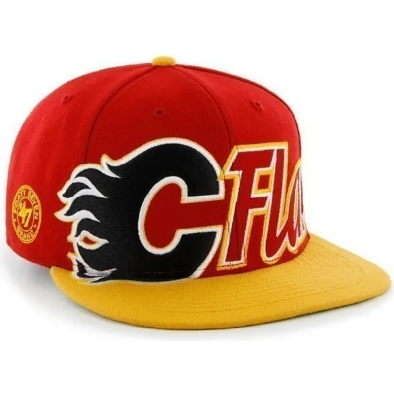 cepur-plakana-sarkans-snapback-letras-no-calgary-flames-nhl-no-47-brand cepur-plakana-sarkans-snapback-letras-no-calgary-flames-nhl-no-47-brand