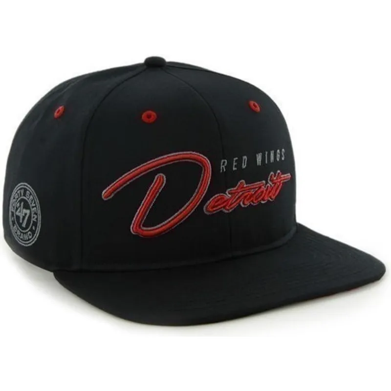 cepur-plakana-melns-snapback-letras-no-detroit-red-wings-nhl-no-47-brand