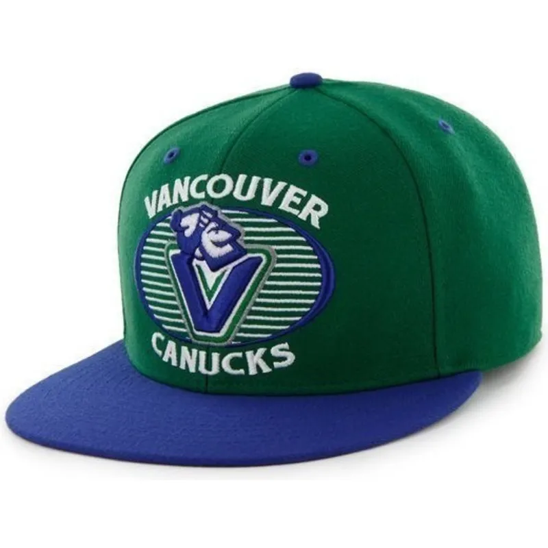 cepur-plakana-zals-snapback-no-vancouver-canucks-nhl-no-47-brand