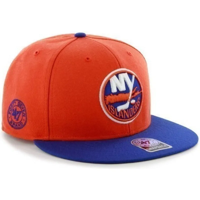 cepur-plakana-oranzs-snapback-no-new-york-islanders-nhl-no-47-brand