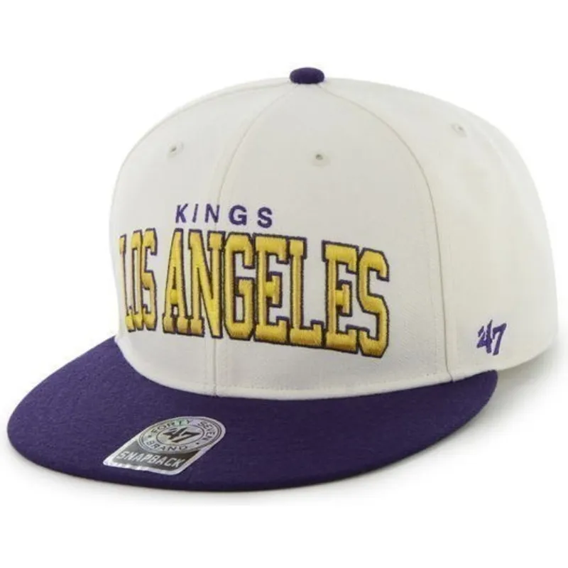 cap-plakana-white-snapback-no-los-angeles-kings-nhl-no-47-brand