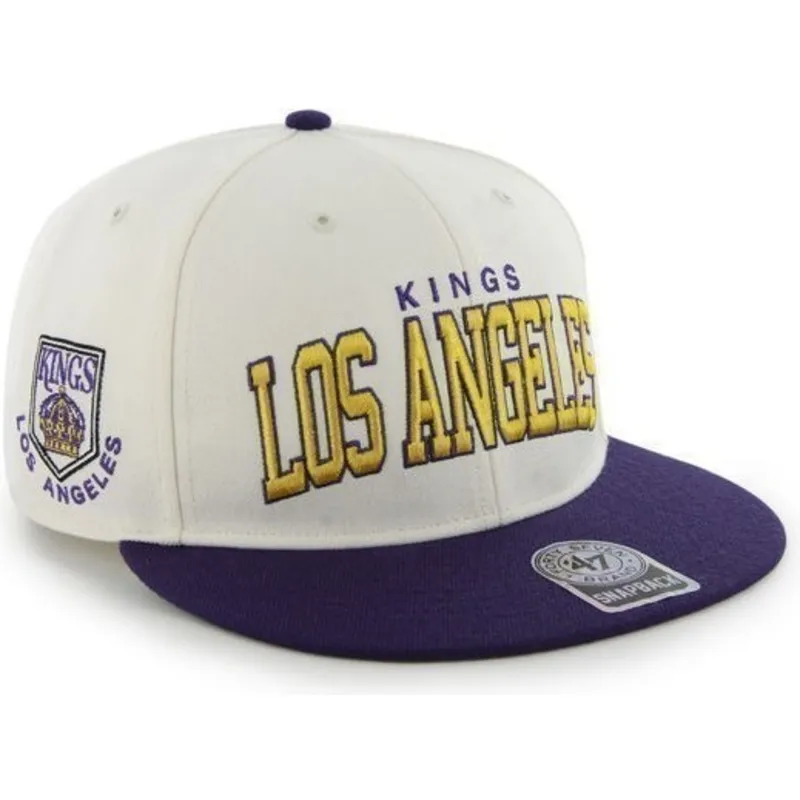 cap-plakana-white-snapback-no-los-angeles-kings-nhl-no-47-brand
