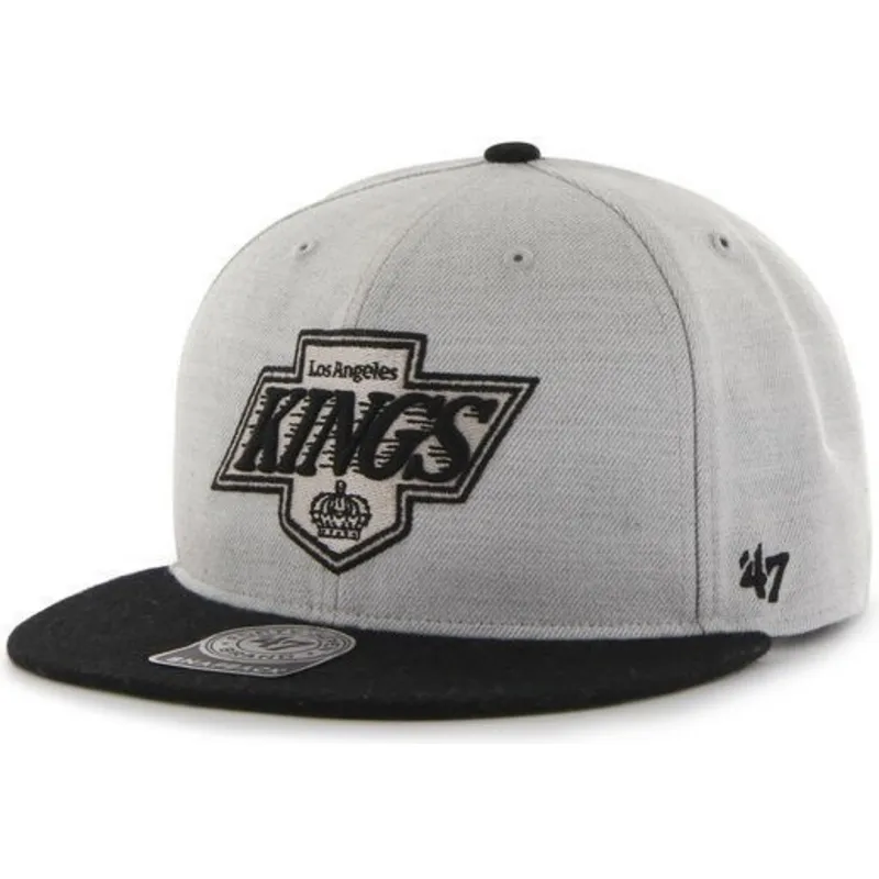 cap-plakana-gray-snapback-no-los-angeles-kings-nhl-no-47-brand