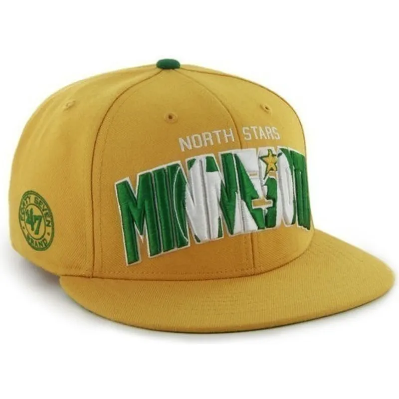 cepur-plakana-dzeltens-snapback-no-minnesota-north-stars-nhl-no-47-brand cepur-plakana-dzeltens-snapback-no-minnesota-north-stars-nhl-no-47-brand
