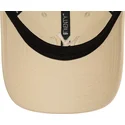 beige-verstellbare-kappe-mit-gebogenem-schirm-und-beigem-logo-9twenty-league-essential-der-new-york-yankees-mlb-von-new-era