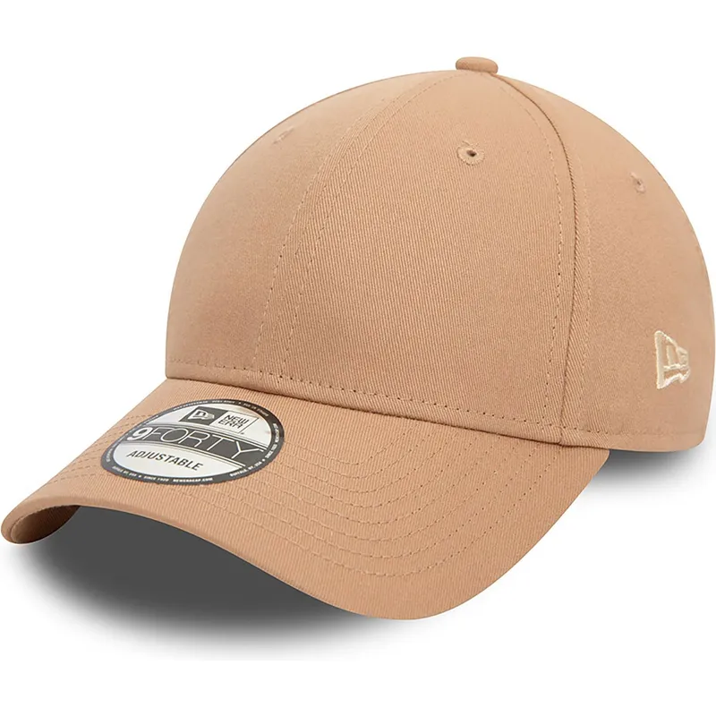 beige-verstellbare-curved-cap-9forty-essential-von-new-era