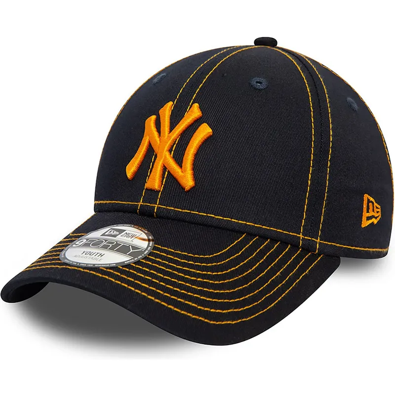 cap-izliekta-navy-blue-adjustable-strap-berniem-9forty-stitch-no-new-york-yankees-mlb-no-new-era